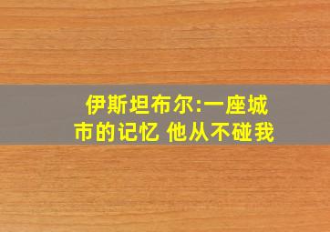 伊斯坦布尔:一座城市的记忆 他从不碰我